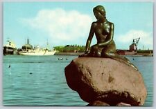 Postcard Denmark Copenhagen The Little Mermaid 3D picture