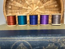 Vintage Thread Wood Spools Belding, Coats & Clark's, Star LOVELY COLORS picture