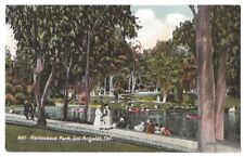 Los Angeles California c1910 Hollenbeck Park, lake, rowboats picture