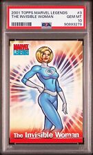 2001 Topps Marvel Legends The Invisible Women #3 Psa 10  Pop 2 picture