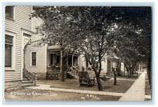 c1910's A Scene At Kirkland House And Hammock Indiana IN RPPC Photo Postcard picture