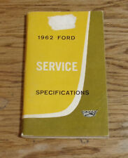 Original 1962 Ford Car & Truck Service Specifications Manual 62 Thunderbird picture