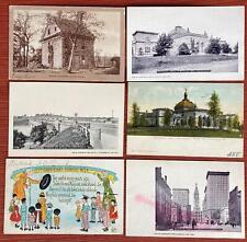 lot of 6 1900s Philadelphia - Girard Bridge, Penn House, Founders Week, Broad St picture