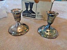 Vintage Pair of Candlesticks by International Silver Co. 915/4S in Original Box picture