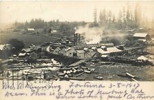 Postcard RPPC 1907 California Fortuna Logging Lumber Sawmill Humboldt CA24-4732 picture