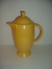 Vintage Fiesta Yellow Coffee Pot with Lid picture