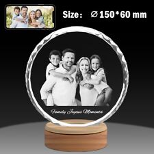 Personalised 3D Crystal Photo Frame Gift, Birthday, Anniversary Gifts, Handmade picture