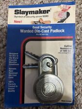 NOS VINTAGE - SLAYMAKER - Lock Company - Padlock with Key - Lancaster PA USA picture