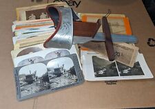 Perfecscope Stereoscope & 160+ Stereoviews Lot picture