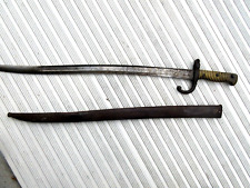 French M 1866 CHASSEPOT  Rifle Sword Bayonet + Scabbard picture
