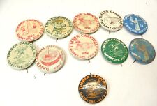 1950S ALBANY OREGON TIMBER CARNIVAL BUTTONS COLLECTIBLE LOT OF 11 1950-1954 picture