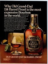 Old Grand-Dad 114 Barrel Proof Most Expensive Bourbon 1981 Print Ad 8