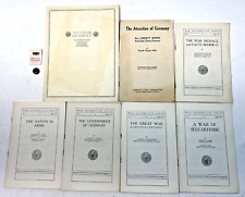 Antique WWI Souvenir of Service, Liberty Bonds Book, & War Information Series picture