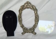 Vintage Towle Embossed Ornate Silver Plated Photo Picture Frame Oval Victorian picture
