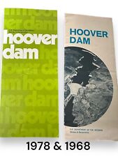 Vintage Hoover Dam Informational Brochure Guide History US Dept Interior x2 picture
