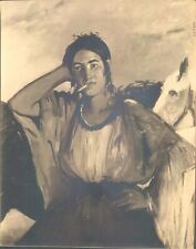 GA85 Original Photo THE MEXICAN GIRL Famed Painting by MANET Charity Art Exhibit picture
