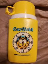 Vintage 1978 Garfield Yellow Thermos Sipper picture