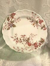 Vintage BOOTHS Washington A8016 Burgundy Floral Plate - Made in England picture