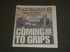 2016 NOVEMBER 11 NEW YORK POST NEWSPAPER - TRUMP/OBAMA AWKWARD HANDSHAKE picture