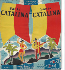 VTG 1940 SANTA CATALINA ISLAND CALIFORNIA BROCHURE/WHAT TO DO/HOTEL PRICES/FARES picture