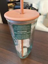 New 2023 Starbucks Recycled Glass Brown Grande Cold Cup Tumbler Triangle picture