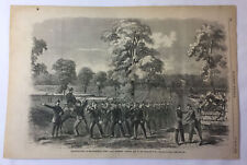 1862 magazine engraving~11x16~ADVANCE GUARD MAJOR GENERAL POPE'S ARMY Corinth picture