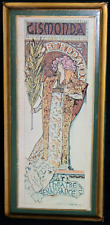 Gismonda Theatre Renaissance Sarah Bernhardt Florentine Plaque 5x10 Italy-#16 picture