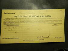 RARE Nice Central Vermont Railroad 1872-1899 pre Railway ephemera train document picture