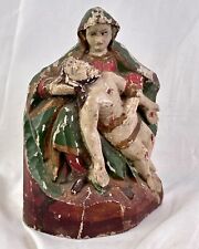 Antique/ Vintage Hand Carved Pieta, Religious Statue picture