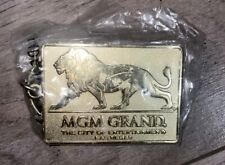 MGM Grand Hotel Casino Lion Ornament Keychain Keyring Las Vegas Brass Metal New picture