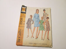 Vtg McCall’s Pattern #8908 Misses Dress Five Versions Size 12 CUT 1967 picture