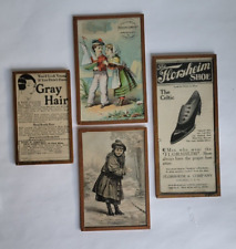 1900s New York Antique Trade Cards Grey Hair, Florsheim Shoes, Universal Fashion picture