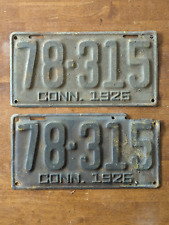 Pair of 1926 Connecticut License Plates picture