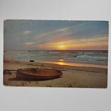 Indiana Dunes Chesterton State Park Sunset Lake Michigan Vintage Chrome Postcard picture