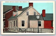 Frederick Maryland~Barbara Fritchies House Exterior View~Tichnor Vintage PC picture