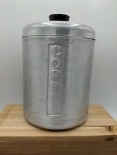 Antique 1930's Art Deco Coffee Canister Aluminum 8