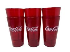 Coca-Cola Cups Red Plastic Tumbler 32-Oz Restaurant Grade, Carlisle, Set of 6 picture