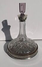 Thomas Webb Vintage Fantastic Silver-Mounted Ship's Decanter picture