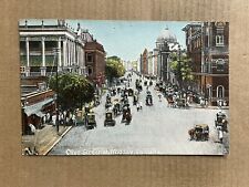 Postcard India Calcutta Clive Street Traffic Midday Horse Carriage Wagon picture