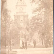 c1900s UDB Philadelphia, PA RPPC Independence Hall RARE Real Photo Postcard A96 picture