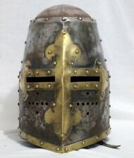 Helmet iron Steel Gauge 20 Medieval Crusader Helmet picture
