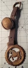 Horse Tack Brass Bell And Medallion Vintage Xxo picture