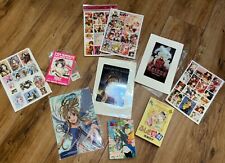 Huge Lot Of Anime ￼Mini Posters & unused post cards, Books, Stickers Etc picture