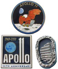 NASA Winco PIN APOLLO 11 Lot #2 moon landing anniversary boot print Armstrong picture