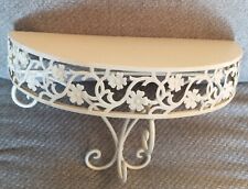 Vintage Rod  Iron Shelf With Daisy Floral Pattern. picture
