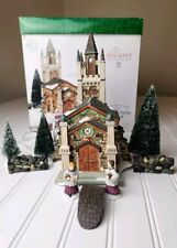 Dept 56 Dickens Village Somerset Valley Church Set #58485 Tested and Working picture