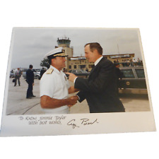 George Herbert Walker Bush 8x10 Signed Photo To Admiral J Taylor picture