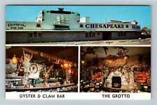 Miami Beach FL-Florida, Chesapeake Sea Food House, Antique Vintage Postcard picture