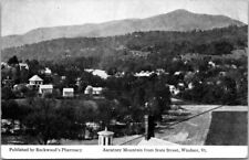 Windsor VT State St Ascutney Mountain Rockwoods Pharmacy Publisher postcard IQ3 picture