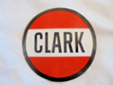 Vintage Clark Gas / Oil Service Station Unused Advertising Sticker picture